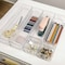 Martha Stewart Miles Plastic Stackable Office Desk Drawer Organizers, Various Sizes, Set of 6 BE-PB5834-6-6-CLR-MS - alternate 1